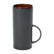Tasse à thé cylindrique en grès bleu marine et rouille 13 cm - Serax - The Cool Republic