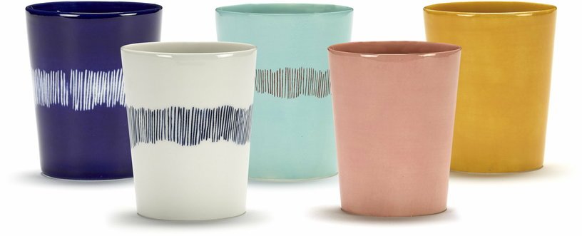 Tasse bleue 33 cl Stripes Feast - Serax - The Cool Republic