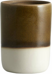 Tasse en céramique blanche et marron Locoto - Nordal - The Cool Republic