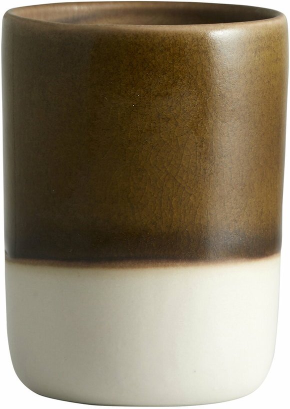 Tasse en céramique blanche et marron Locoto - Nordal - The Cool Republic