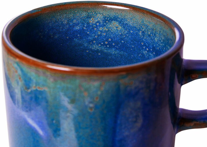 Tasse et soucoupe bleu rustique - HKliving - The Cool Republic