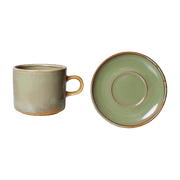 Tasse et soucoupe Vert mousse - HKLIVING - The Cool Republic