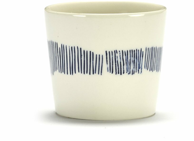 Tasse expresso blanc avec motif bleu Feast - Serax - The Cool Republic