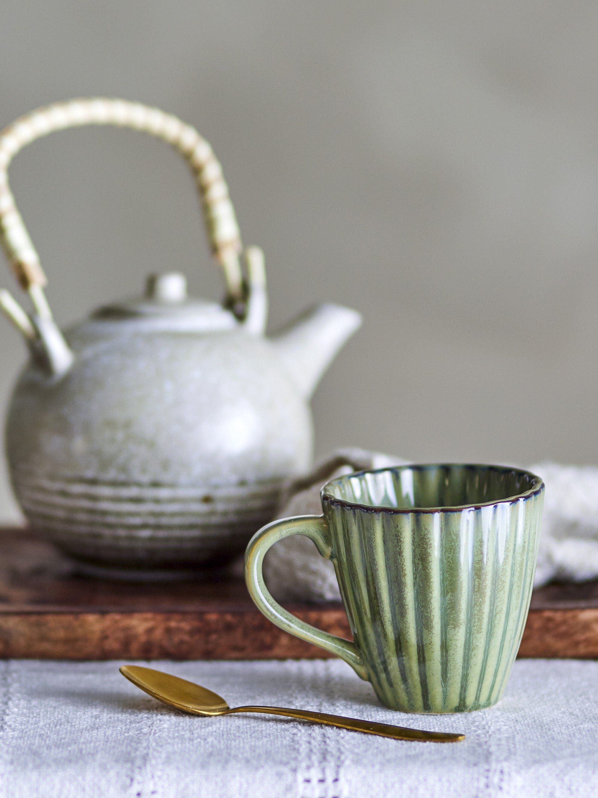 Tasse Latina Grès Vert - Bloomingville