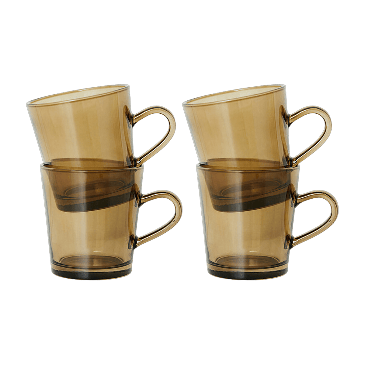 Tasses à café Mud Brown (lot de 4) - HKLIVING - The Cool Republic