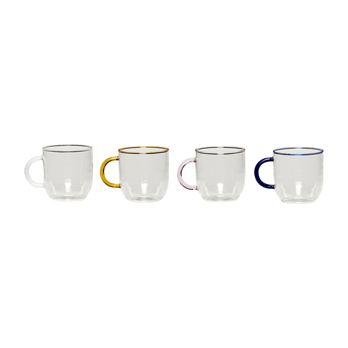 Tasses en verre (lot de 4) Kiosk - Hübsch - The Cool Republic