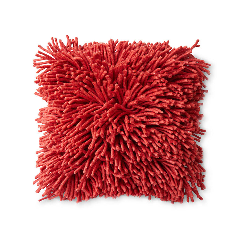 Cuscino in lana rosso ciliegia (50x50cm) - HKLIVING