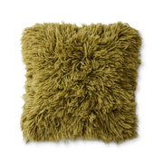 Flauschiges Kissen Olive (50x50cm) - HKLIVING