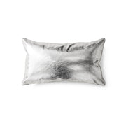 Cuscino rettangolare in similpelle argentata 60x35cm - HKLiving
