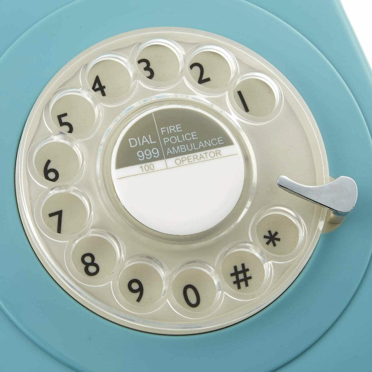 Téléphone fixe rétro bleu clair 746 Rotary - GPO Retro - The Cool Republic