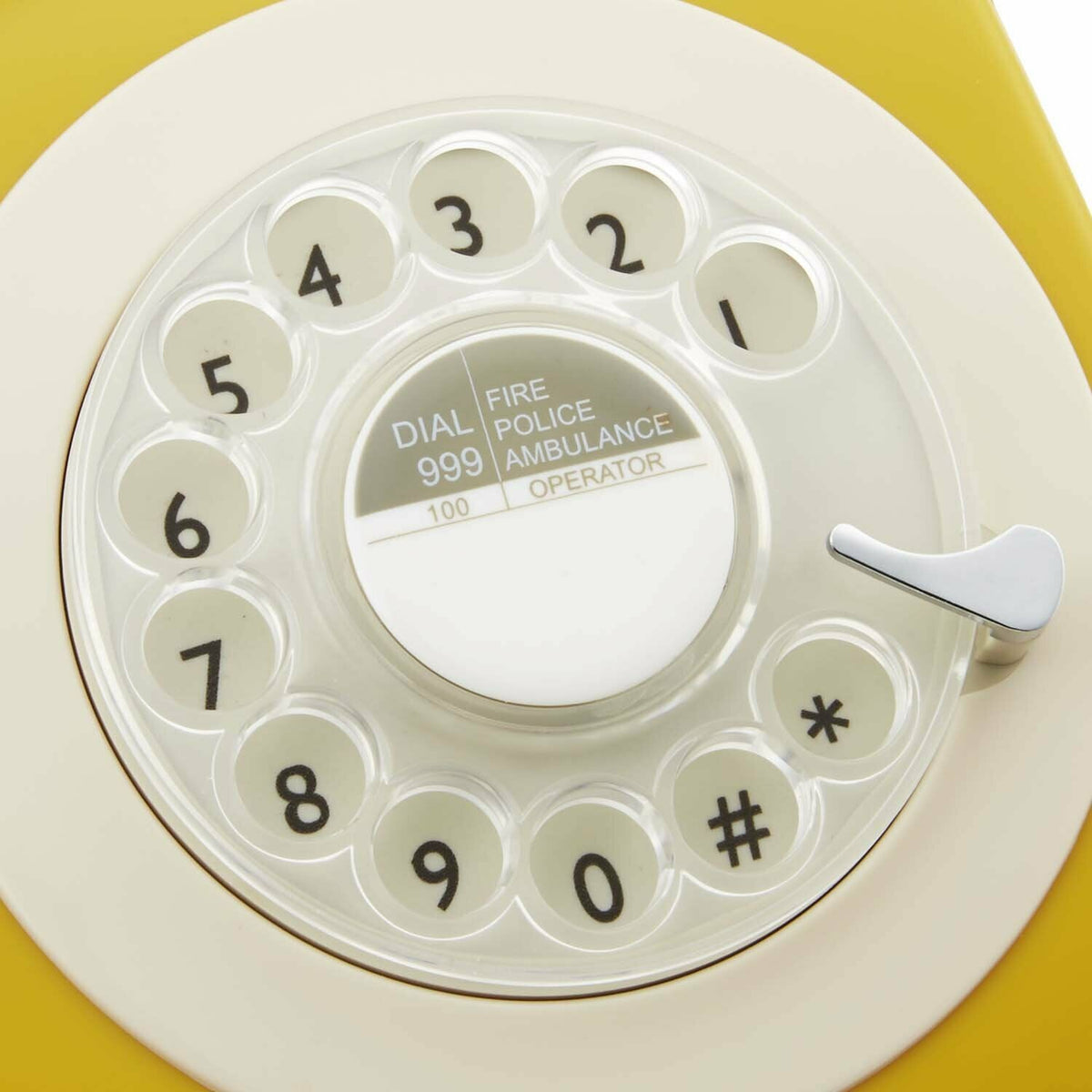 Téléphone fixe rétro moutarde 746 Rotary - GPO Retro - The Cool Republic