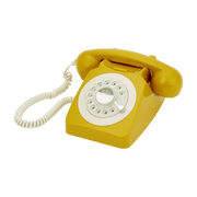 Téléphone fixe rétro moutarde 746 Rotary - GPO Retro - The Cool Republic