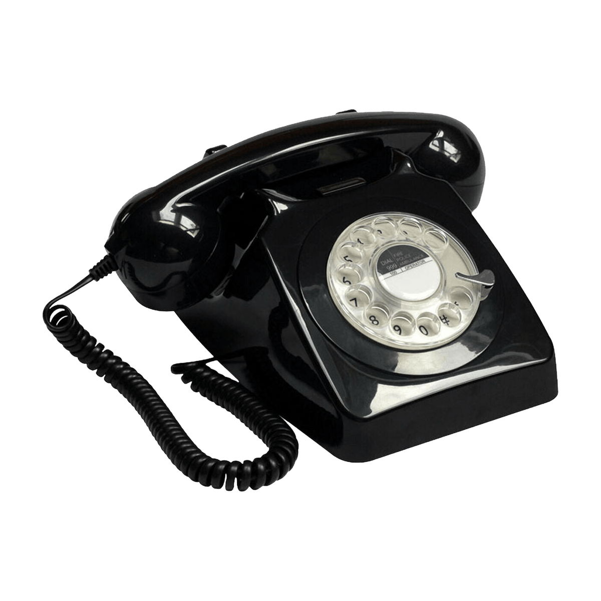 Téléphone fixe rétro noir 746 Rotary - GPO Retro - The Cool Republic