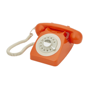 Téléphone fixe rétro orange 746 Rotary - GPO Retro - The Cool Republic