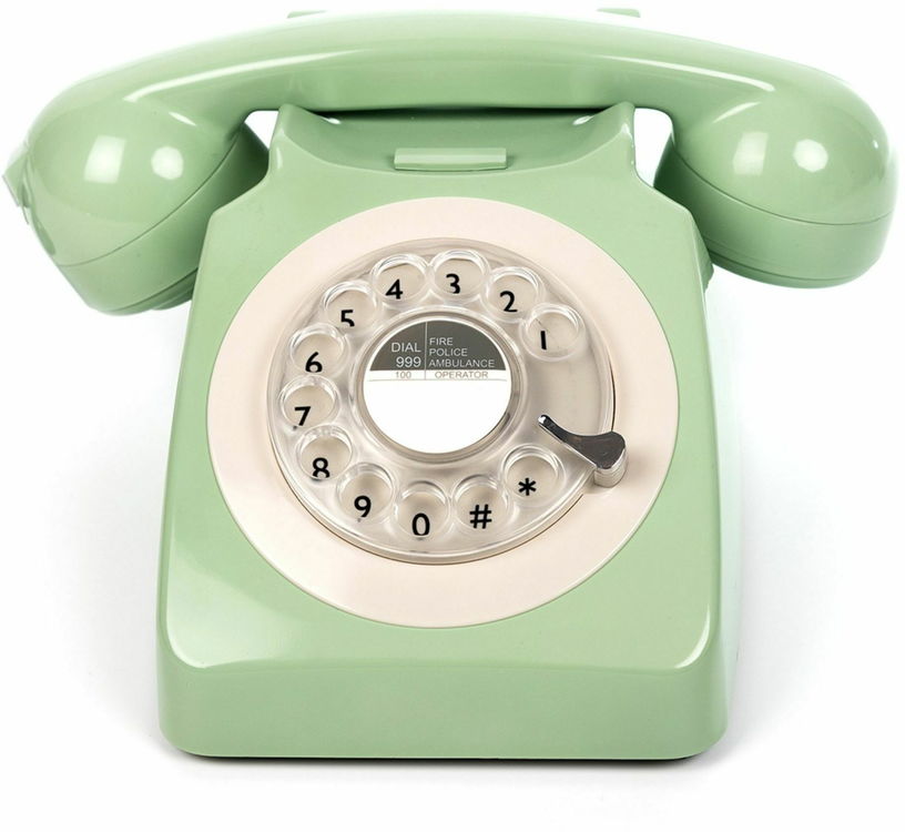 Téléphone fixe rétro vert 746 Rotary - GPO Retro - The Cool Republic