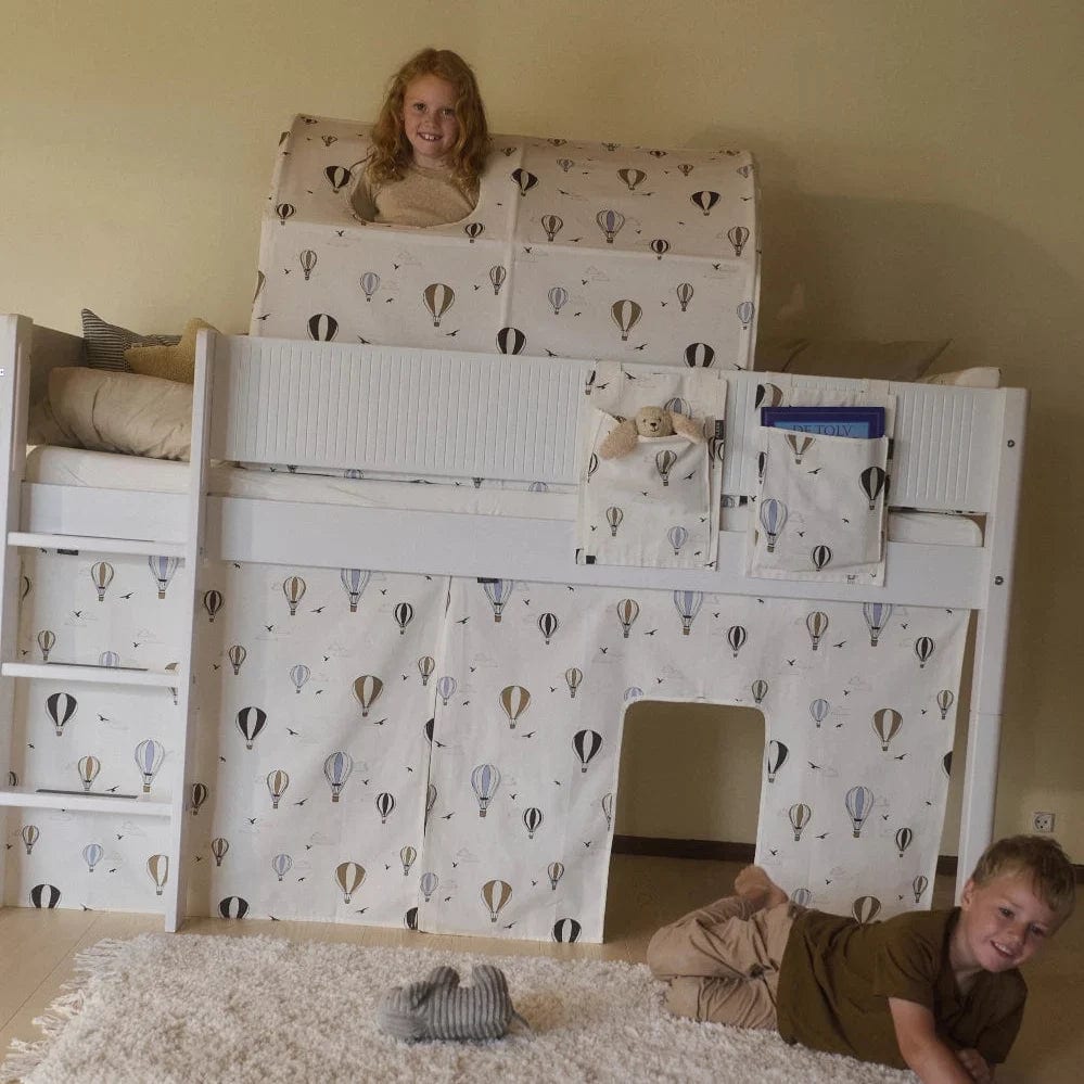 Tente de jeu pour enfant en coton blanc à motif ballons 102x86x102cm Dawn - Flexa — vue 3