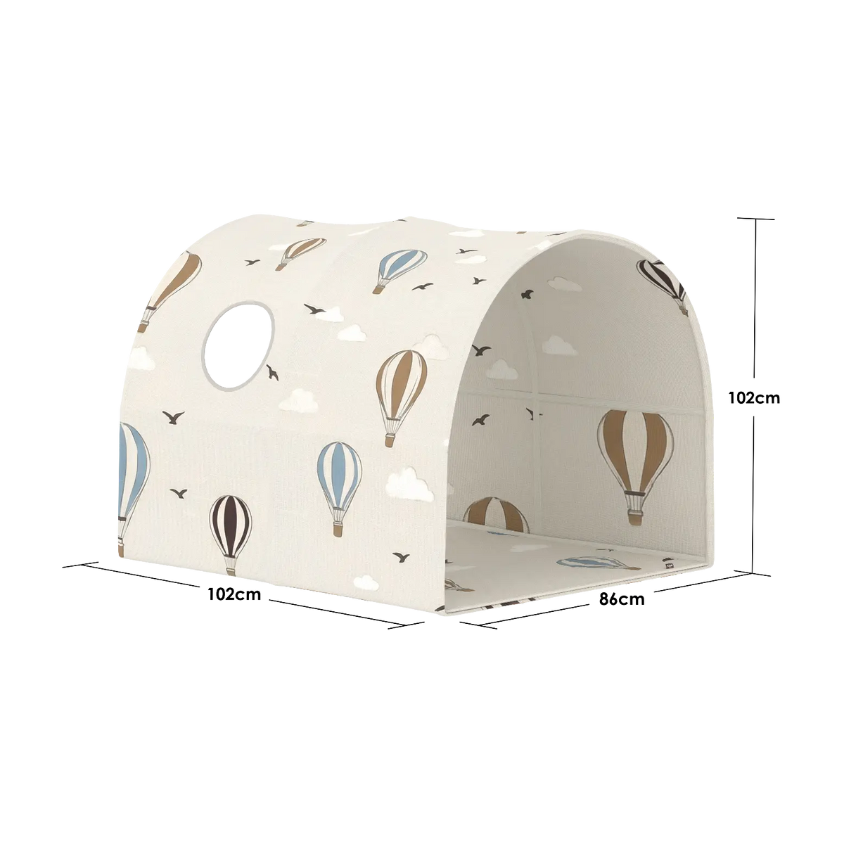 Tente de jeu pour enfant en coton blanc à motif ballons 102x86x102cm Dawn - Flexa — vue 8