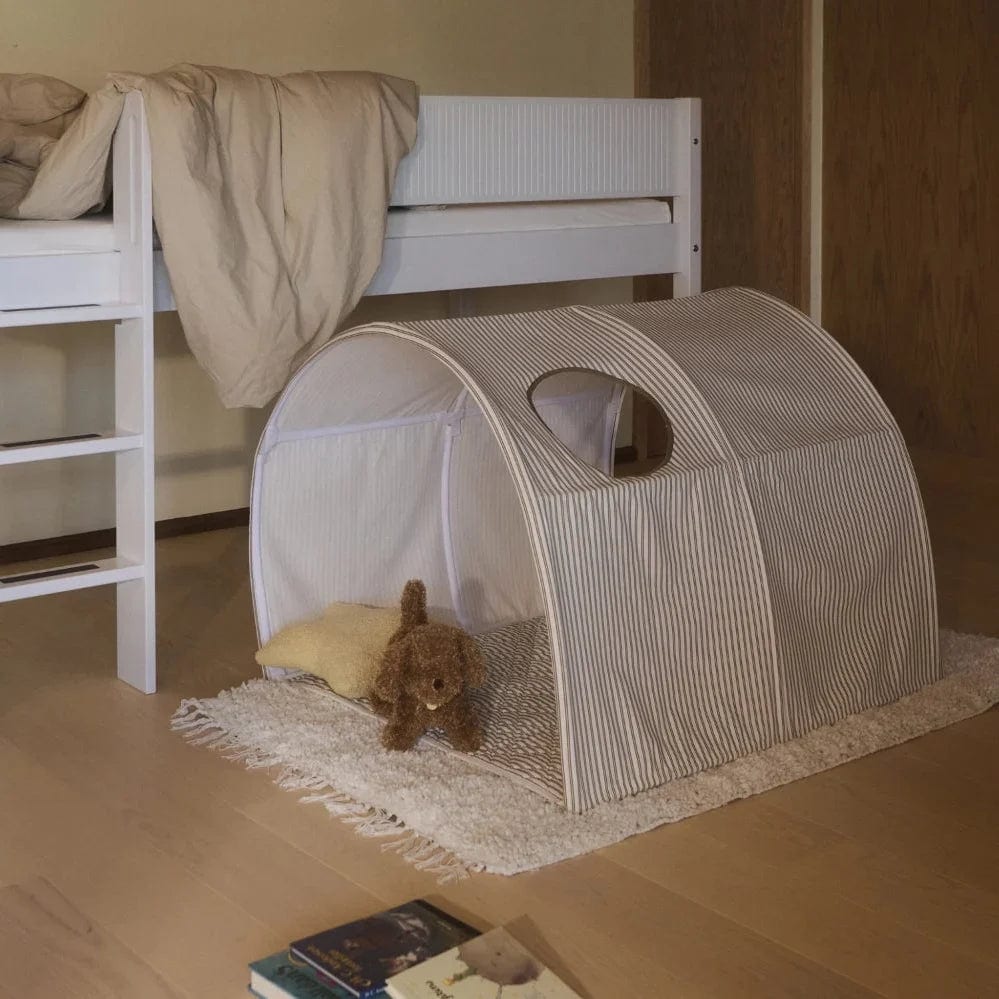 Tente de jeu pour enfant en coton blanc rayé 102x86x102cm Dawn - Flexa — vue 2
