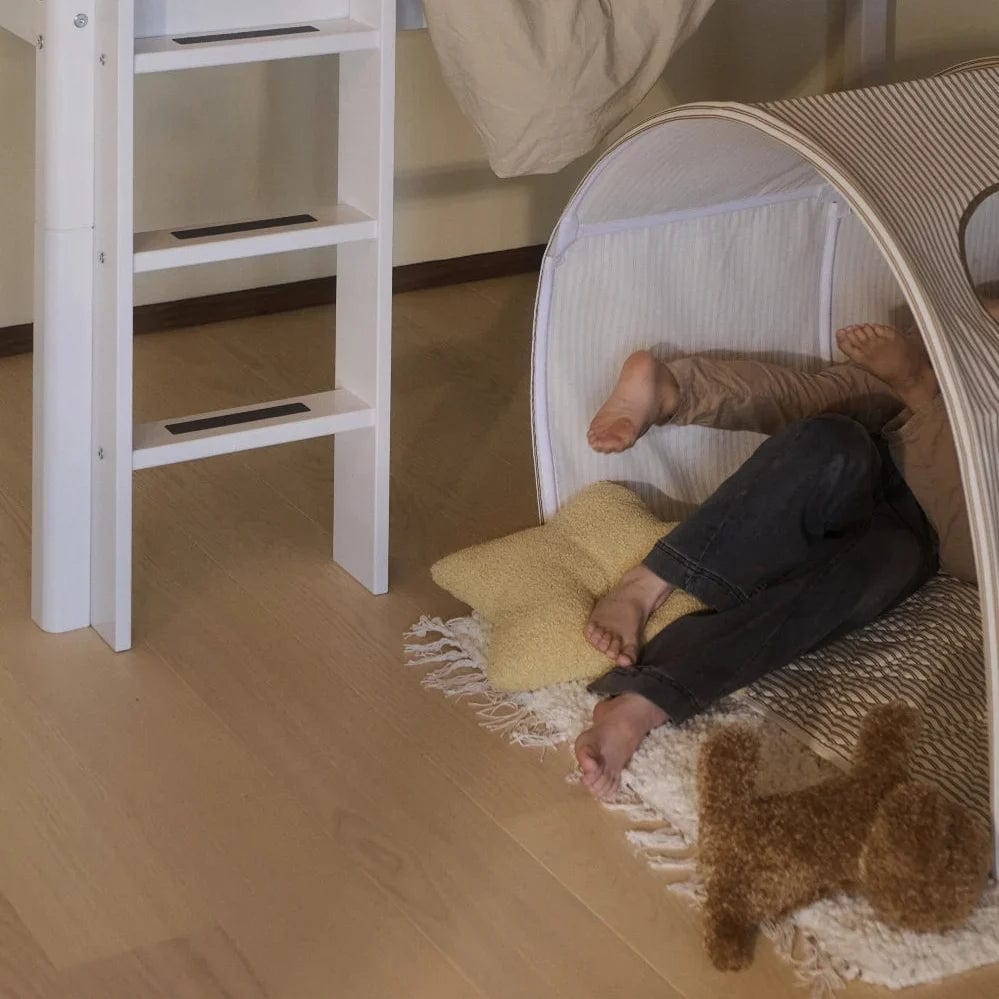 Tente de jeu pour enfant en coton blanc rayé 102x86x102cm Dawn - Flexa — vue 5