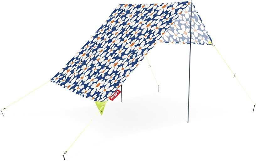 Tente de plage en coton bleu à fleurs Malibu 40 x 19 cm Miasun - Fatboy - The Cool Republic
