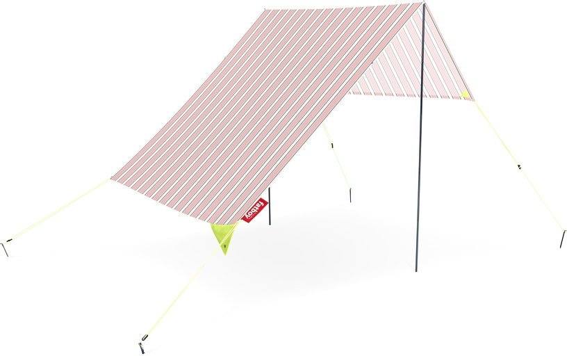 Tente de plage en coton rose à rayures melrose 40 x 19 cm Miasun - Fatboy - The Cool Republic