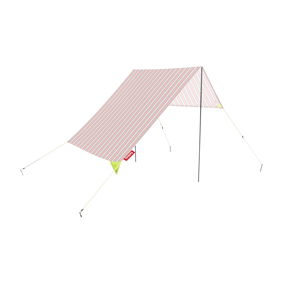 Tente de plage en coton rose à rayures melrose 40 x 19 cm Miasun - Fatboy - The Cool Republic