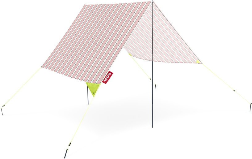 Tente de plage en coton rose à rayures melrose 40 x 19 cm Miasun - Fatboy - The Cool Republic