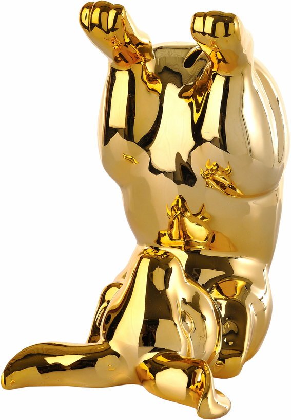 Tirelire lapin en porcelaine dorée - Pols Potten - The Cool Republic