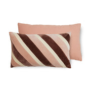 Gestreift Velvet Cushion Rose (60X35Cm) - HKliving