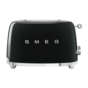 Toaster 2 fentes extra larges noir Années 50 - Smeg - The Cool Republic