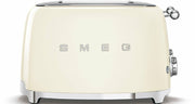 Toaster 4 fentes extra larges crème Années 50 - Smeg - The Cool Republic