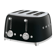 Toaster 4 fentes extra larges noir Années 50 - Smeg - The Cool Republic