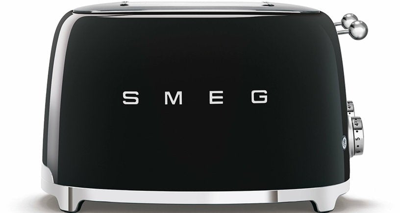 Toaster 4 fentes extra larges noir Années 50 - Smeg - The Cool Republic