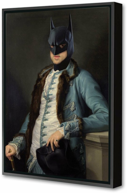 Toile encadrée Batman 50 x 75 cm - Blue Shaker - The Cool Republic