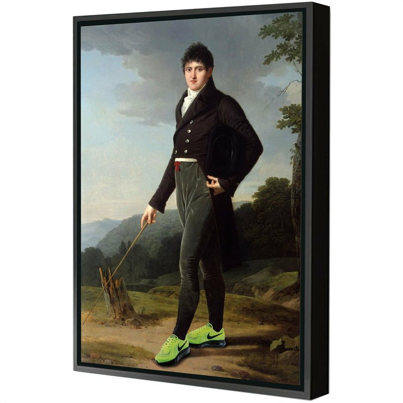 Toile encadrée Nike Air 40 x 60 cm - Blue Shaker - The Cool Republic