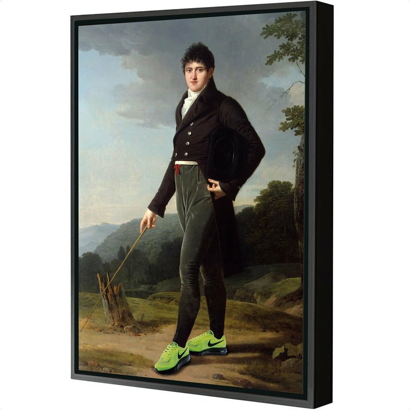 Toile encadrée Nike Air 50 x 75 cm - Blue Shaker - The Cool Republic