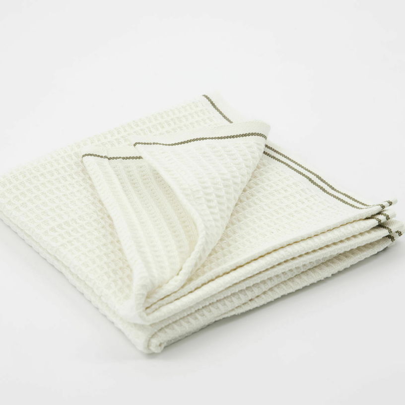 Torchon À Vaisselle Waffle Vert - House Doctor - The Cool Republic