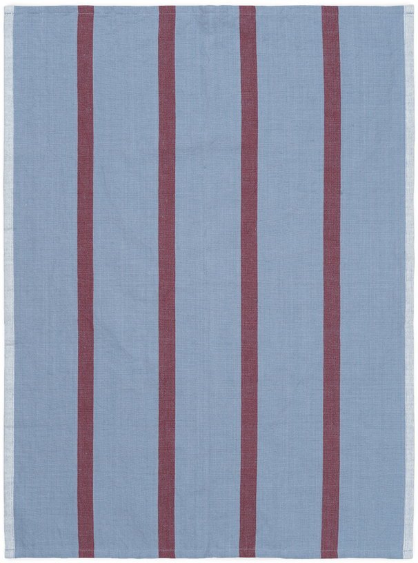 Torchon bleu et rouge Hale - Ferm living - The Cool Republic