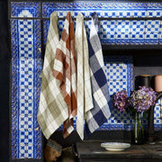 Torchon Gregory Vert Sauge Et Blanc Cassé - Madura - The Cool Republic