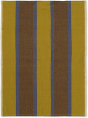 Torchon jaune et marron Hale - Ferm Living - The Cool Republic