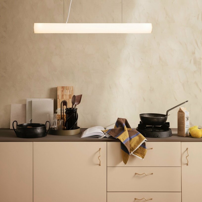 Torchon jaune et marron Hale - Ferm Living - The Cool Republic