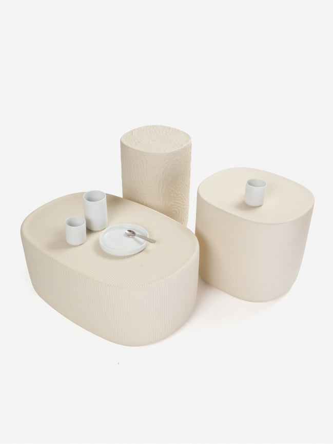 Table basse en céramque sable Touch 2 - Moustache