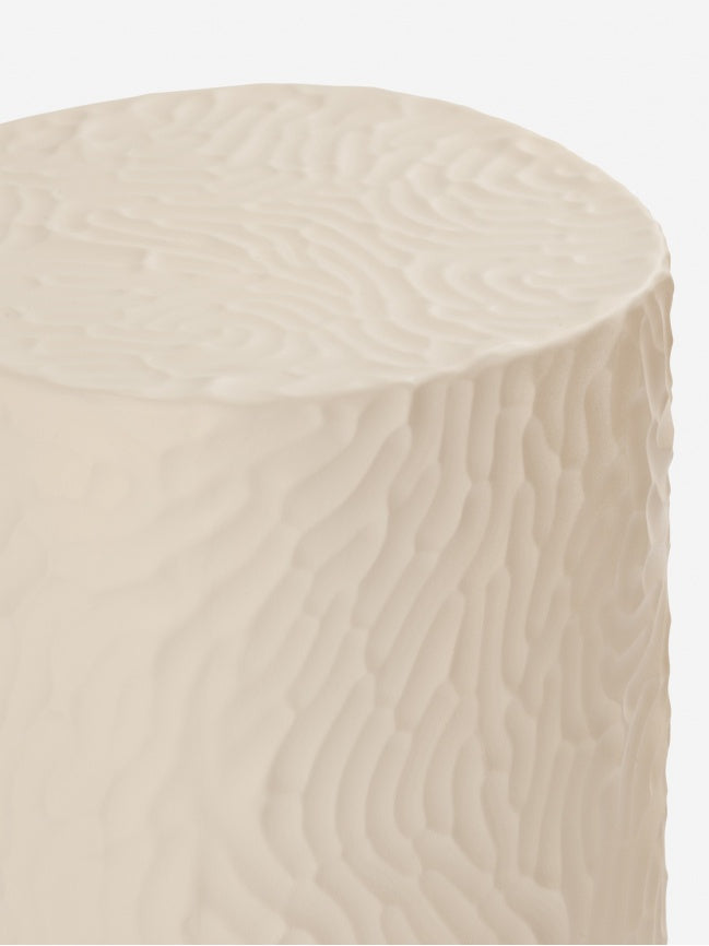 Table basse en céramique émaillée avec reliefs en 3D sable Touch 1 - Moustache
