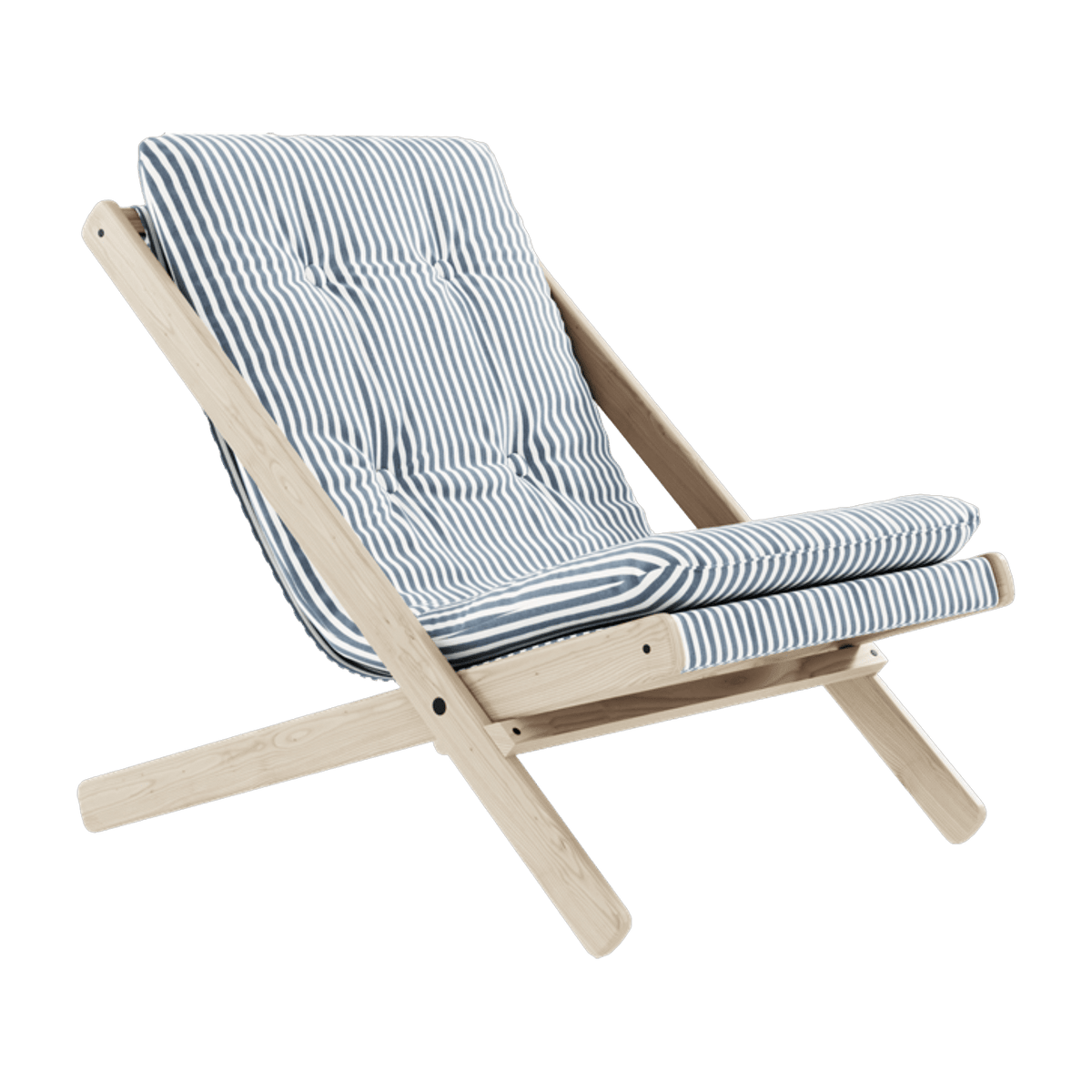 Transat en bois bleu et blanc Boogie - Karup Design - The Cool Republic