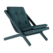 Transat en bois et coton bleu Boogie - Karup Design - The Cool Republic