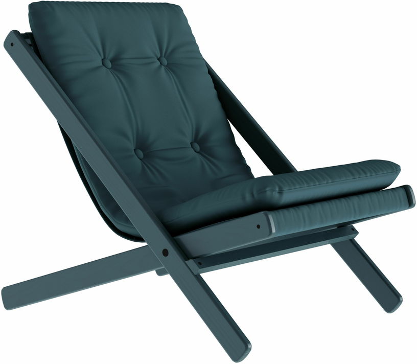 Transat en bois et coton bleu Boogie - Karup Design - The Cool Republic