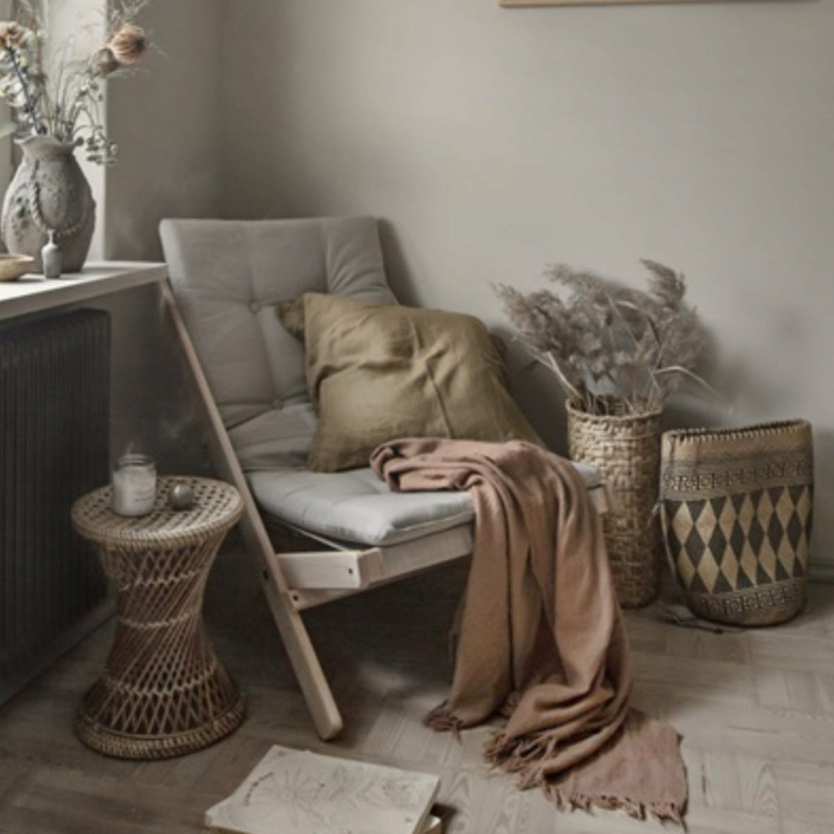 Transat en hêtre et coton Naturel Boogie - Karup Design - The Cool Republic