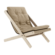 Transat en hêtre et tissu beige Boogie - Karup Design - The Cool Republic