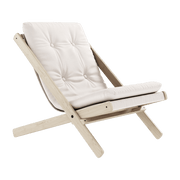 Transat en hêtre et tissu blanc Boogie - Karup Design - The Cool Republic