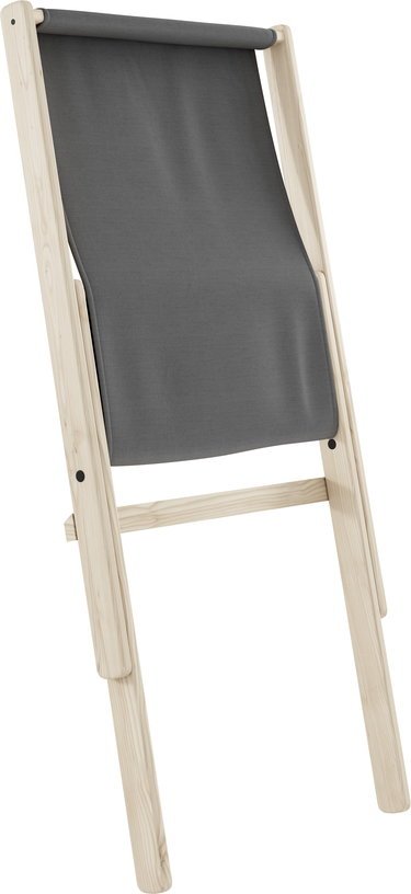 Transat en hêtre et tissu gris foncé Boogie - Karup Design - The Cool Republic